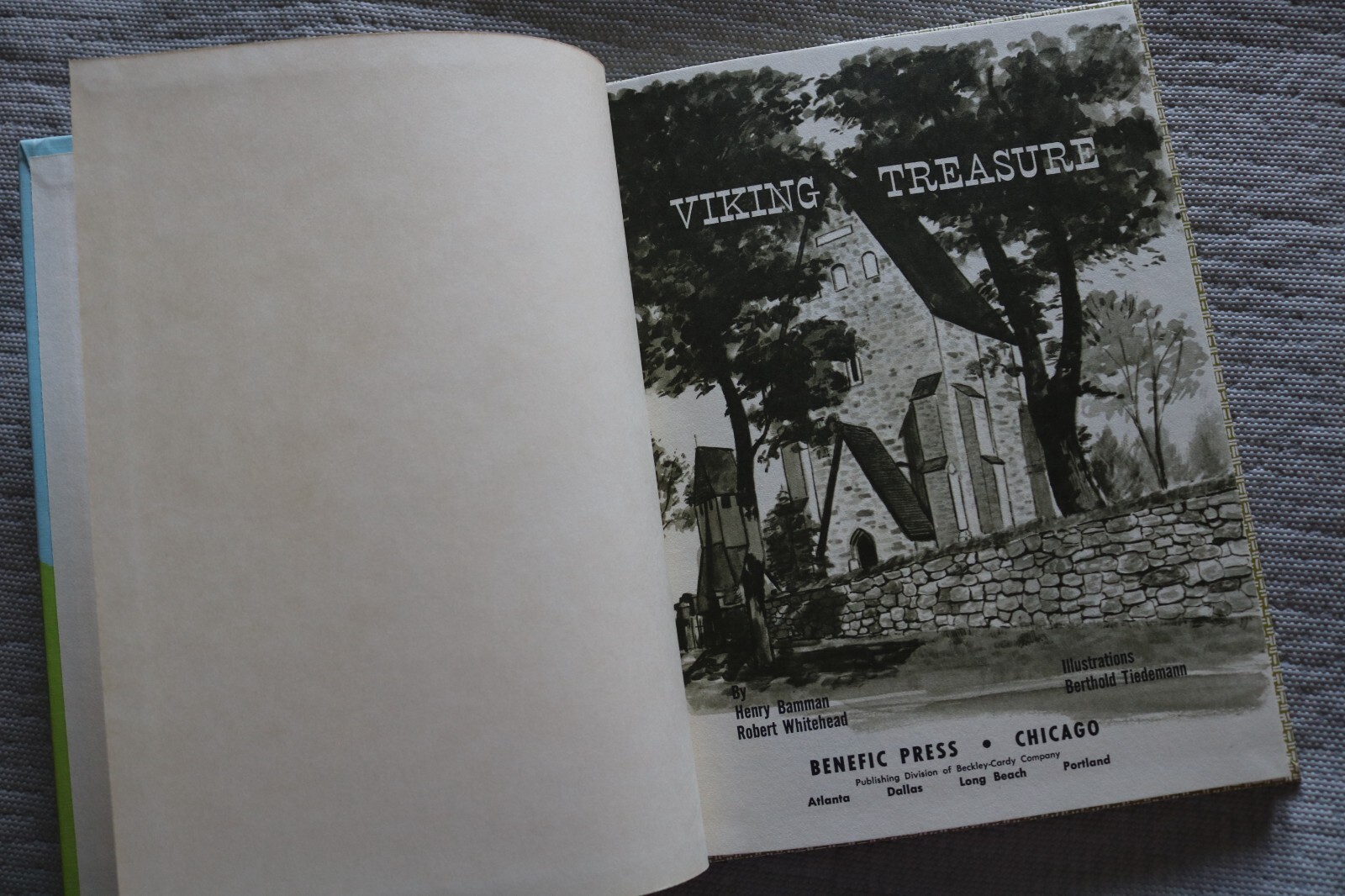 Viking Treasure hardback book by Henry Bamman and Robert Whitehead benefic press