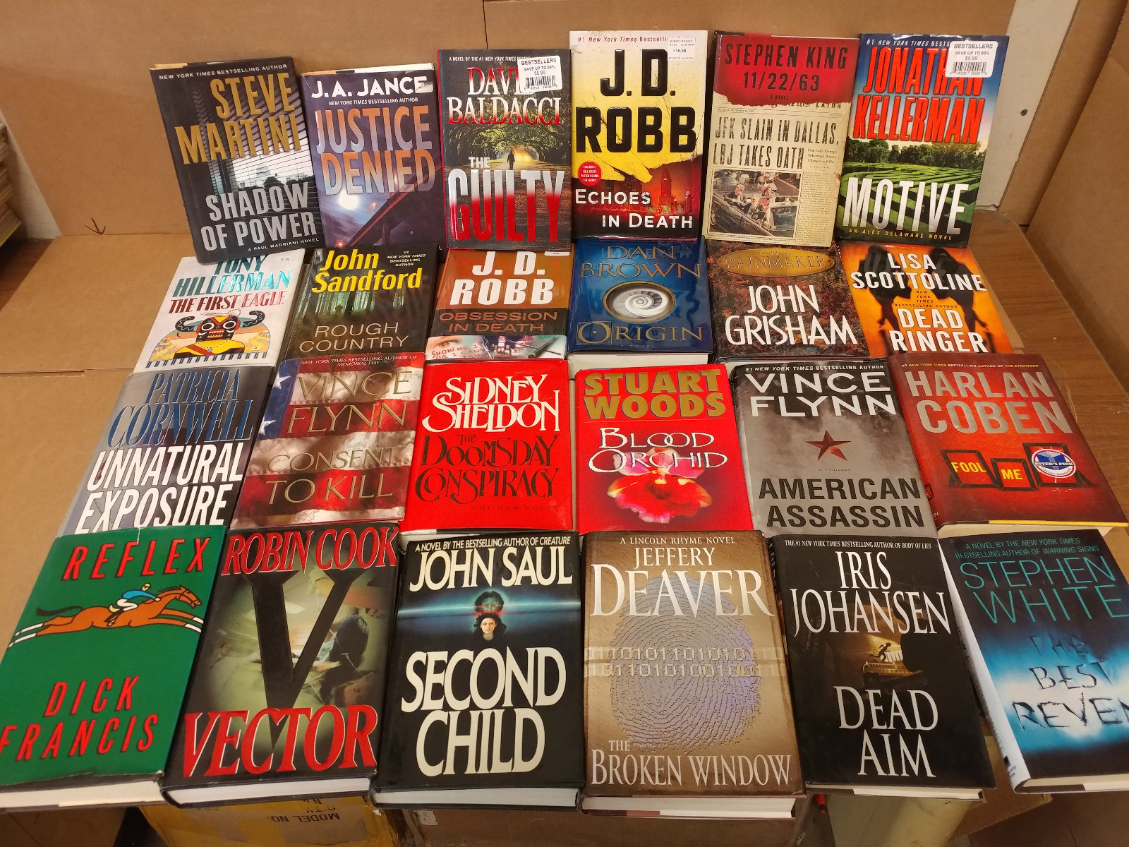 Lot of 10 Mystery Suspense Thriller Crime Murder Detective Hardcover HB MIX Book