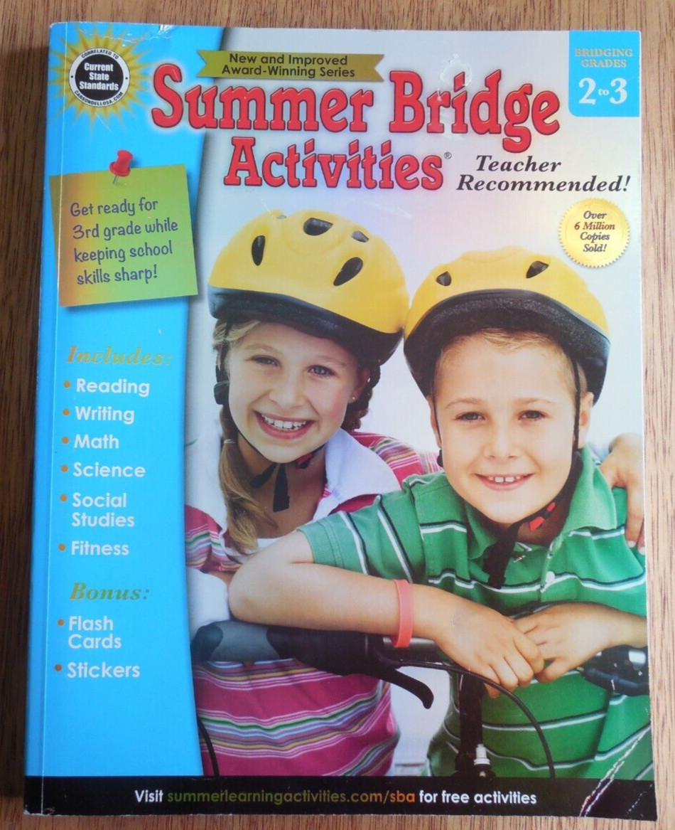 NEW! Summer Bridge Activities for Grades 2 to 3 with Flash Cards & Stickers