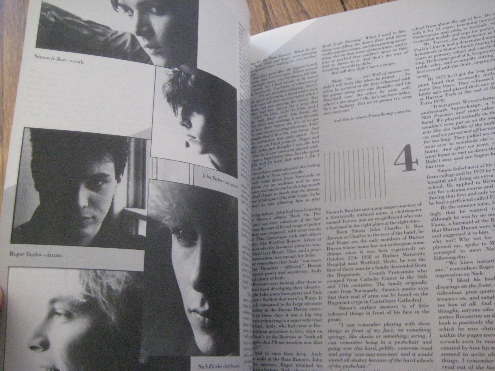 Duran Duran Their Story Book Kasper deGraff Malcolm Garrett 32 pages.