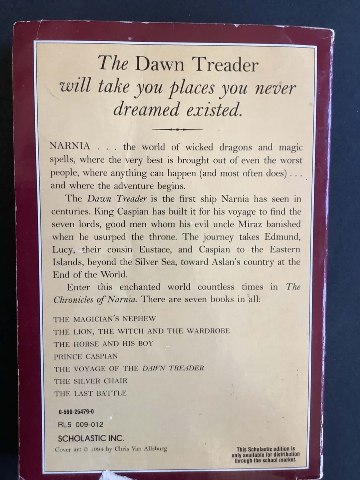 C.S. Lewis The Chronicals of Narnia 7 Book Collection Scholastic Paperback