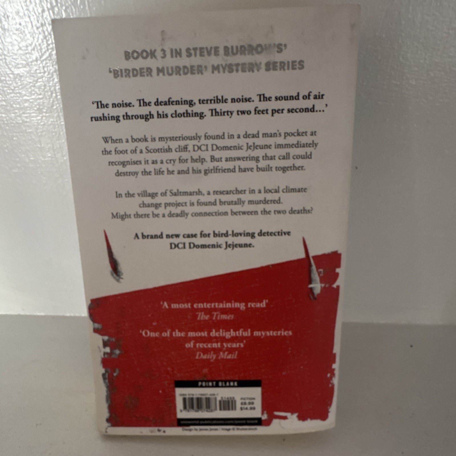 Cast of Falcons by Steve Burrows Paperback Oneworld Publications Mystery Series