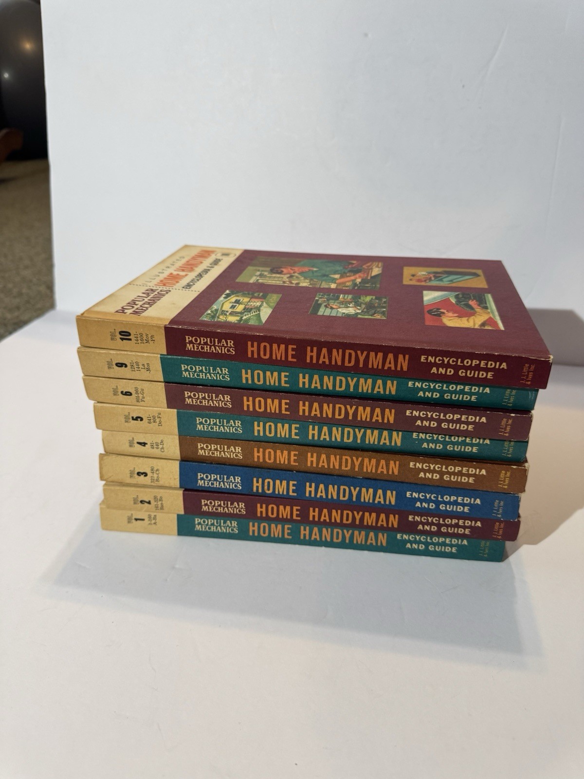 The Popular Mechanics Illustrated Home Handyman Lot Of 8 Vintage Hardcover Guide