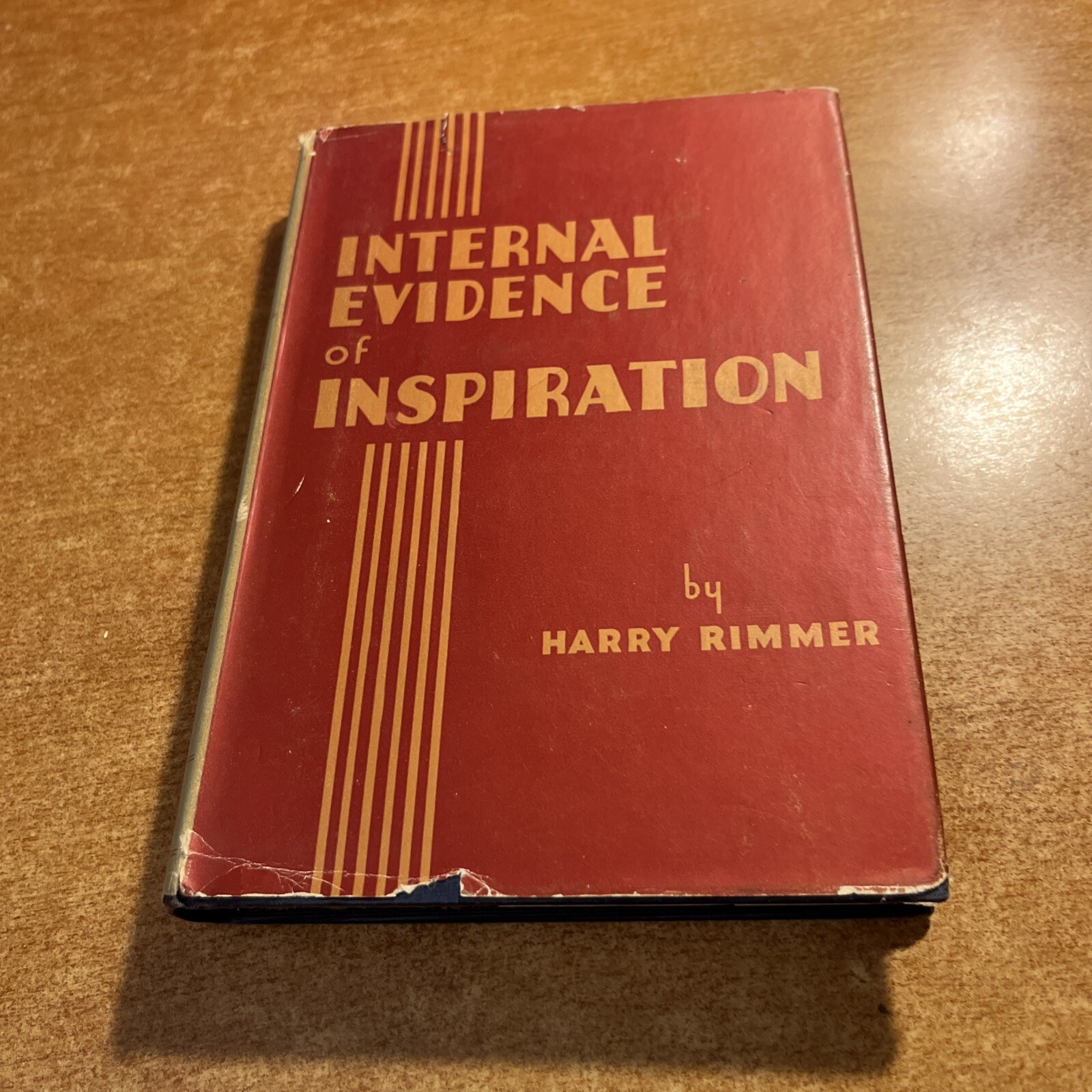 INTERNAL EVIDENCE OF INSPIRATION By Harry Rimmer – HC- RARE DUST JACKET 1946
