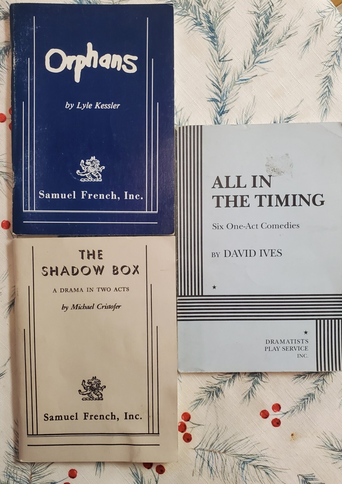 Vintage Drama Books Acts Plays Lot Of 6 Kessler, Ives, Chekov, Cristofer, etc