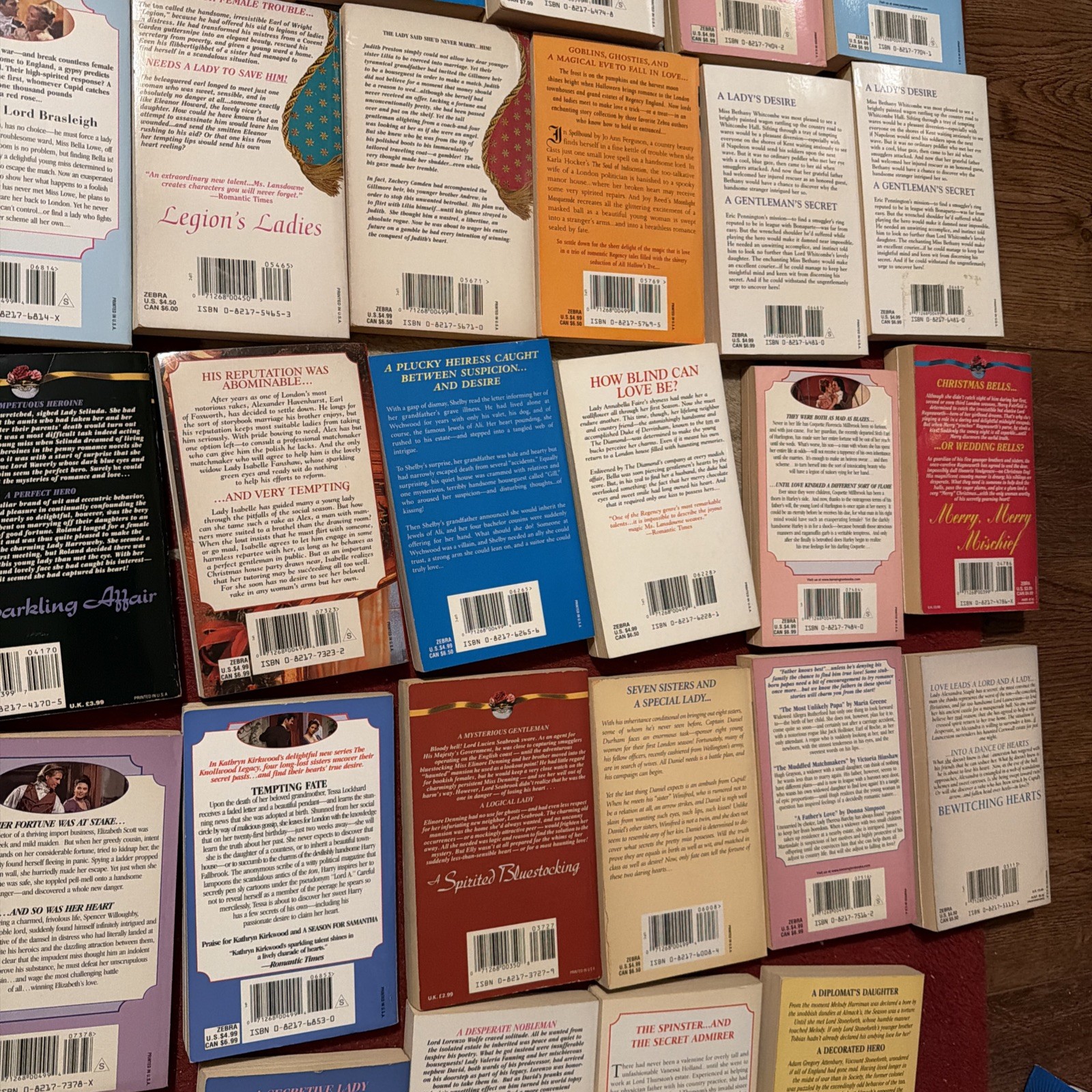Lot Of 39 Zebra Regency Romance Books Paperbacks Vintage Novels 1990’s-2000’s VG