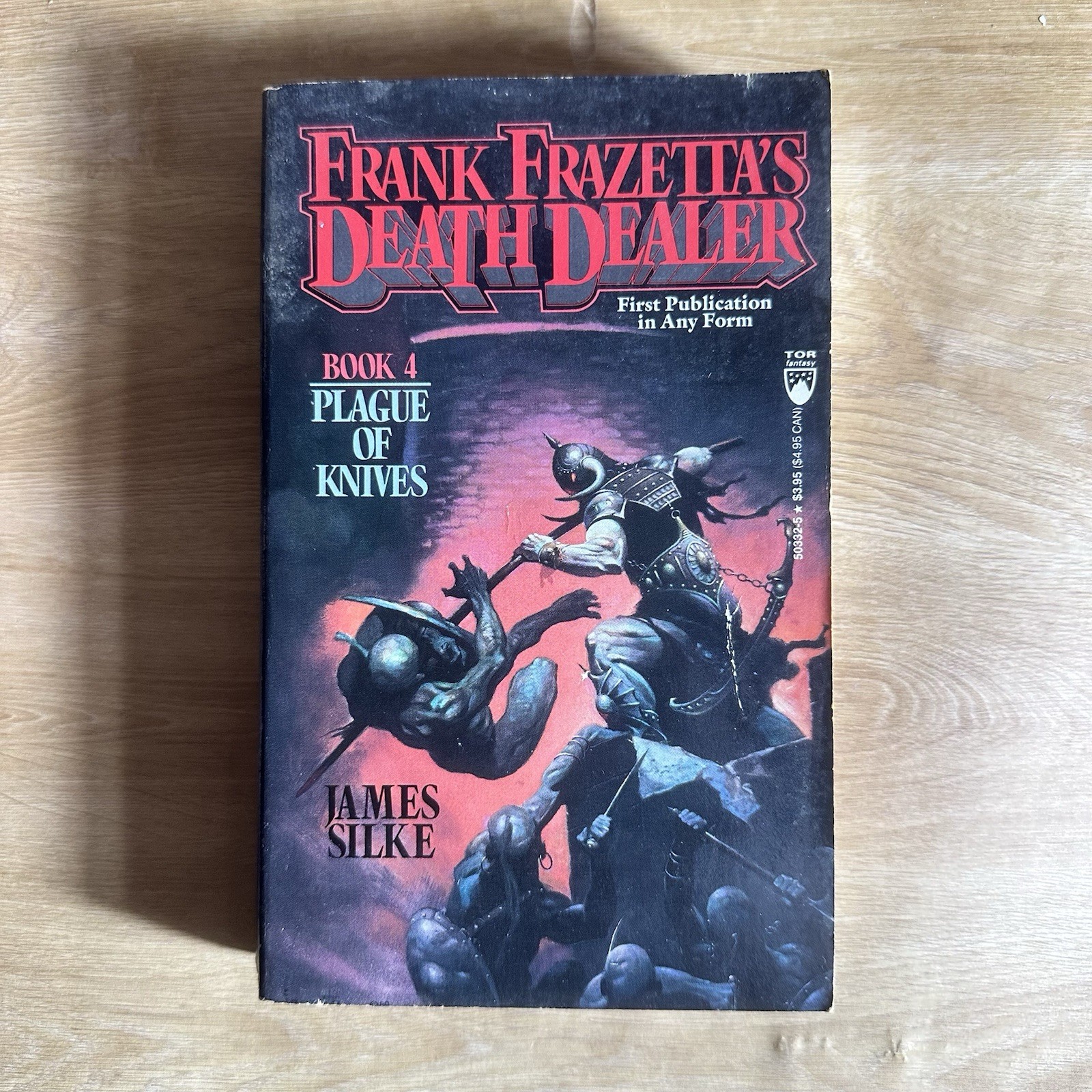 Plague of Knives James Silke Frank Frazetta’s Death Dealer 1st Paperback Book 4