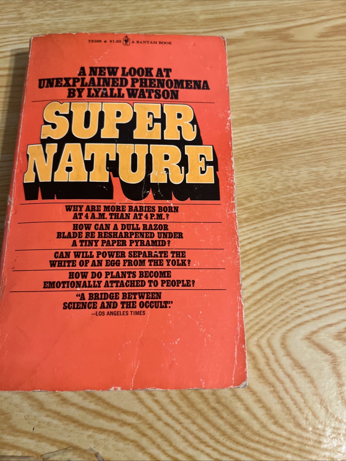 Super Nature Unexplained Phenomenon By Lyall Watson 1974