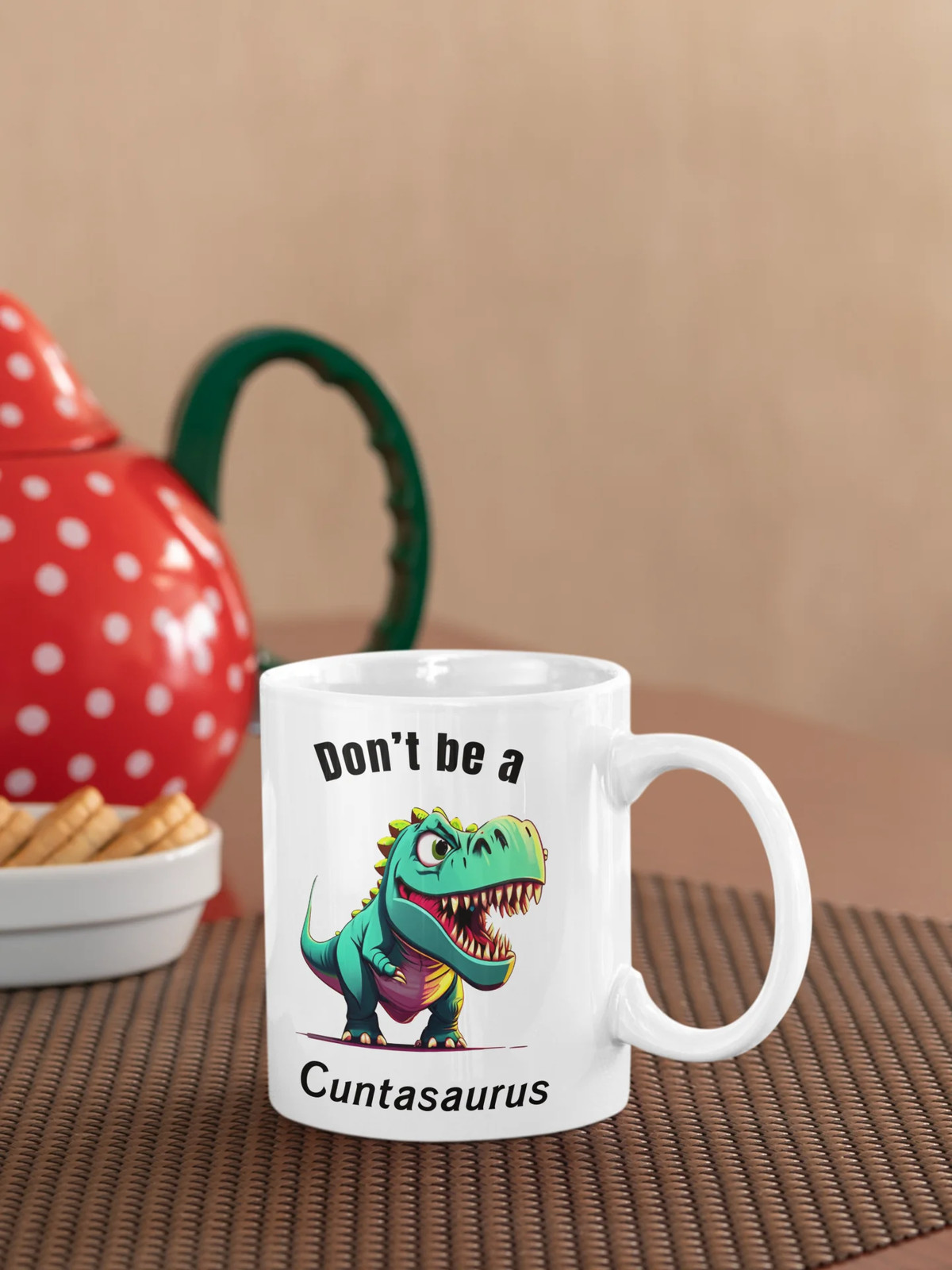 Dinosaur Funny Mug. Novelty 11/15 Oz, Coffee,Gift,Office,Home,naughty,Present