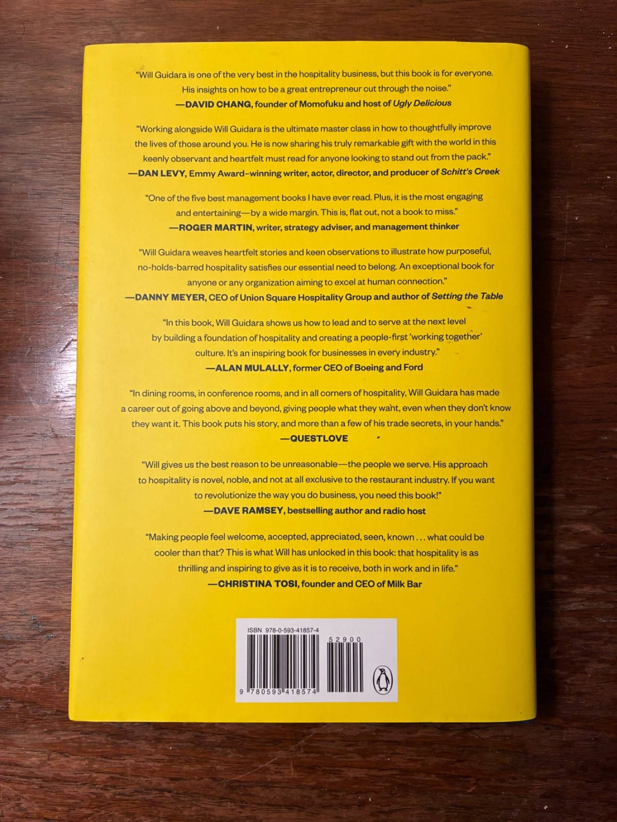 Unreasonable Hospitality By Will Guidara | Hardcover | Brand New