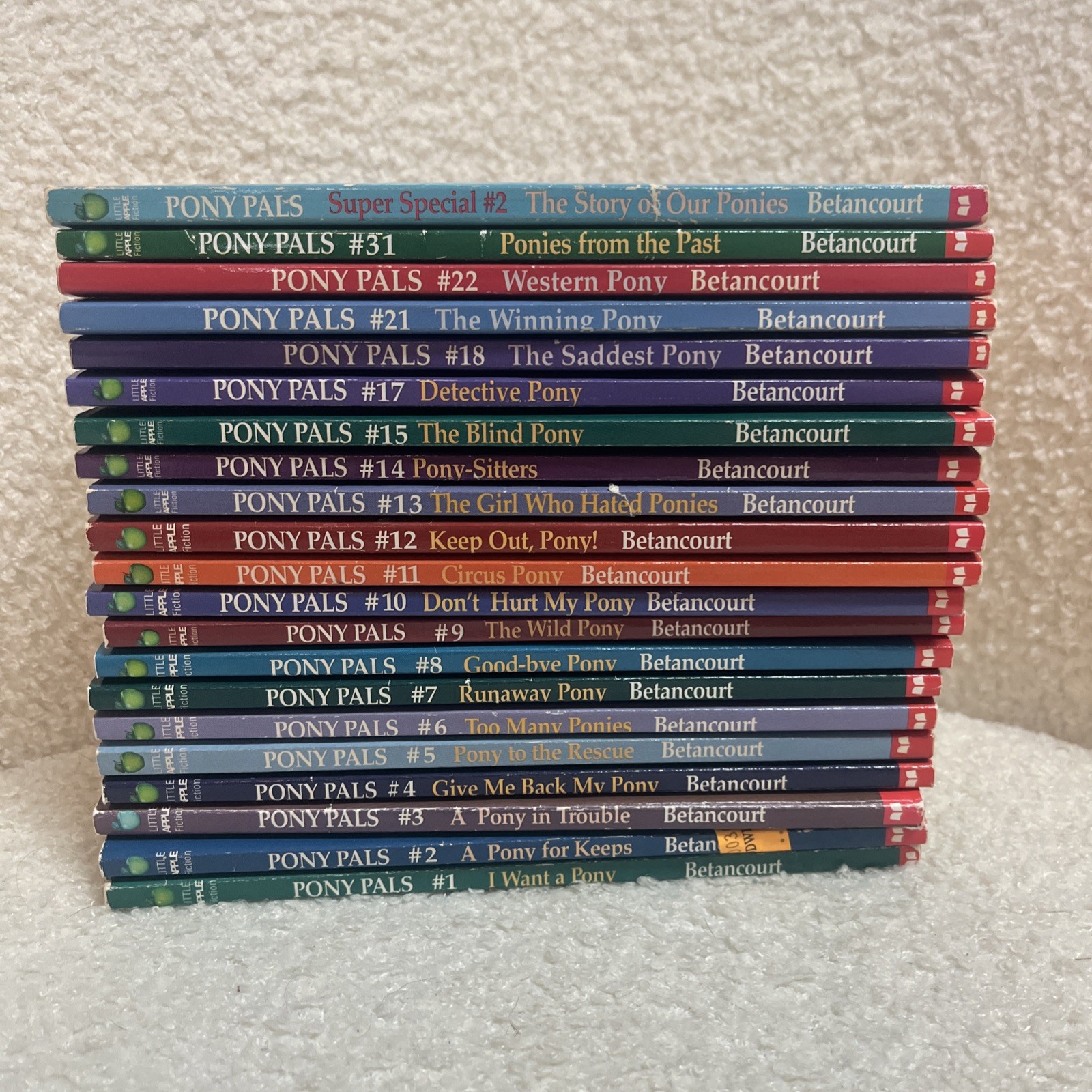 Lot 21 Pony Pals Book Paperback Horse Books Jeanne Betancourt Vintage Scholastic