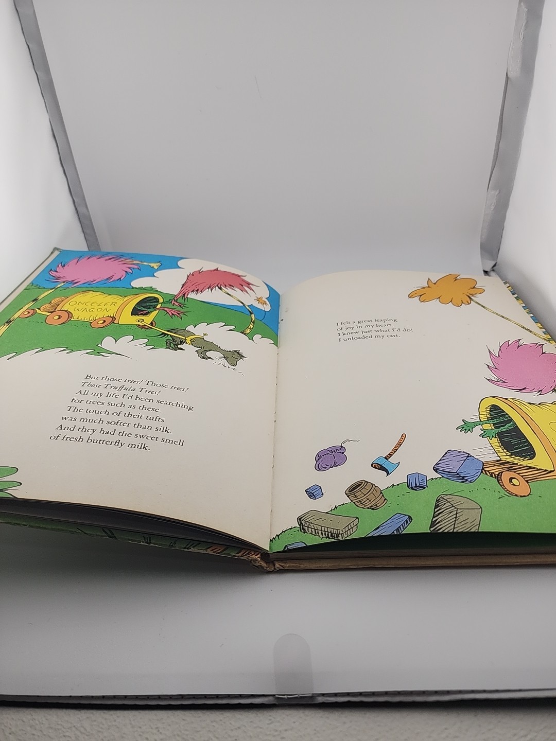 The Lorax Dr. Seuss 1971 First Edition 11.25 x 8.25 in Hardcover w/ Yellow Quote
