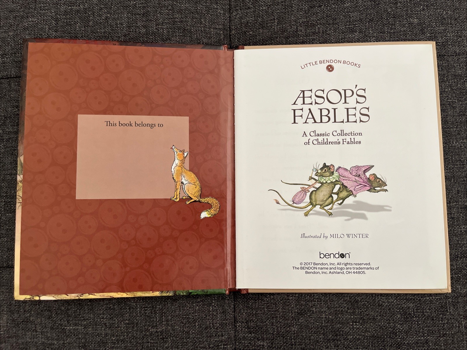 AESOP’S FABLES CHILDREN’S HARDCOVER BOOK NEW LITTLE BENDON BOOKS CLASSIC STORIES