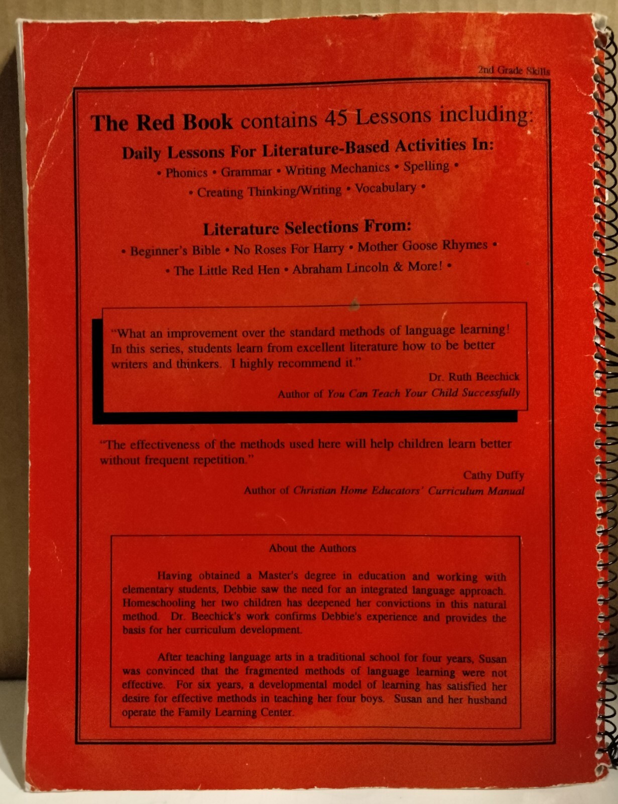 Learning Language Arts Through Literature-Red Book-2nd Grade-Strayer & Simpson
