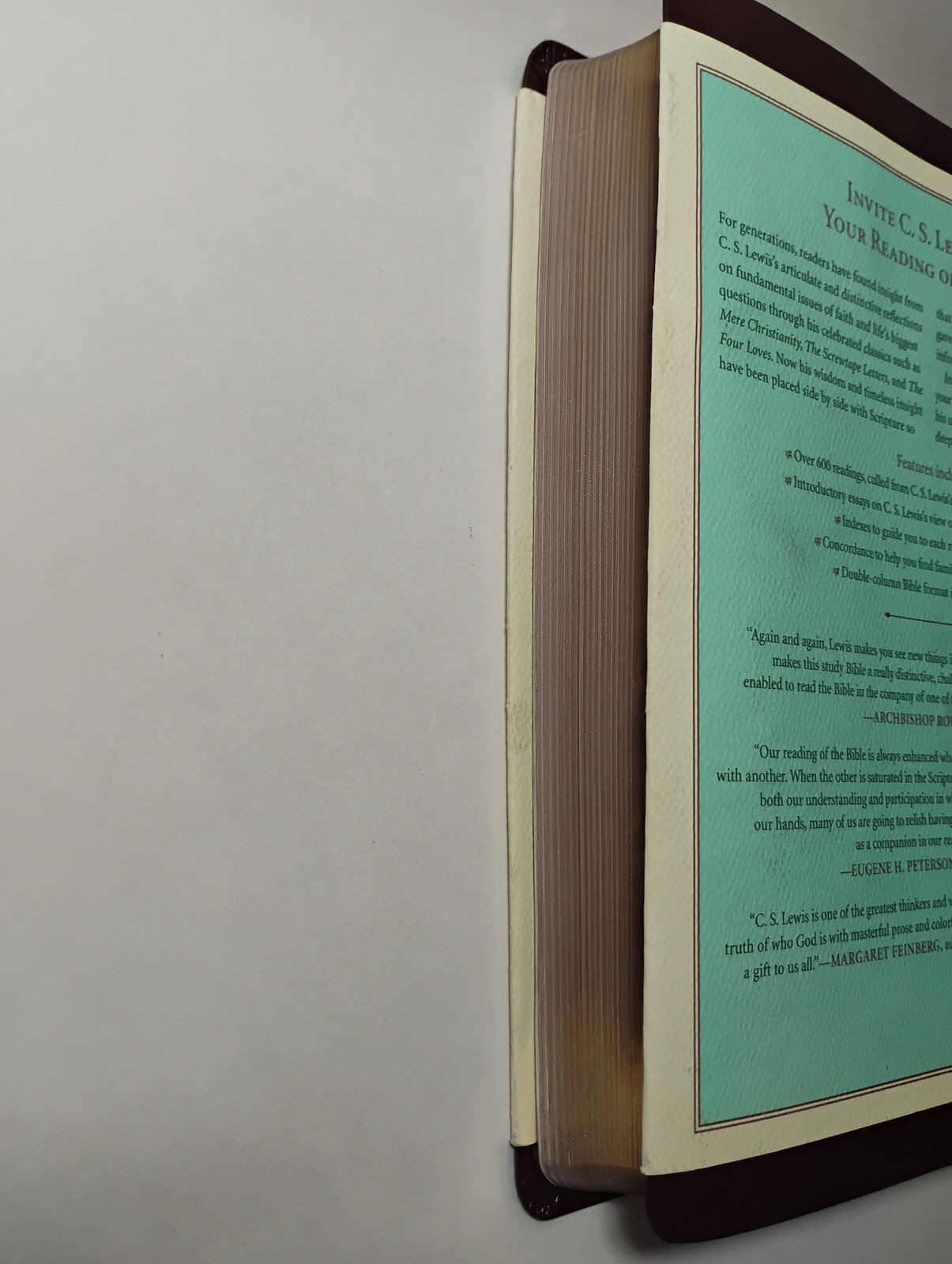The C.S. Lewis Bible – Leather Edition