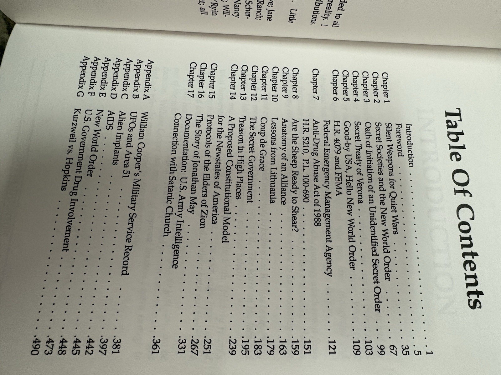 Behold, A Pale Horse, William Cooper 1991 Protocols Elders Zion Book