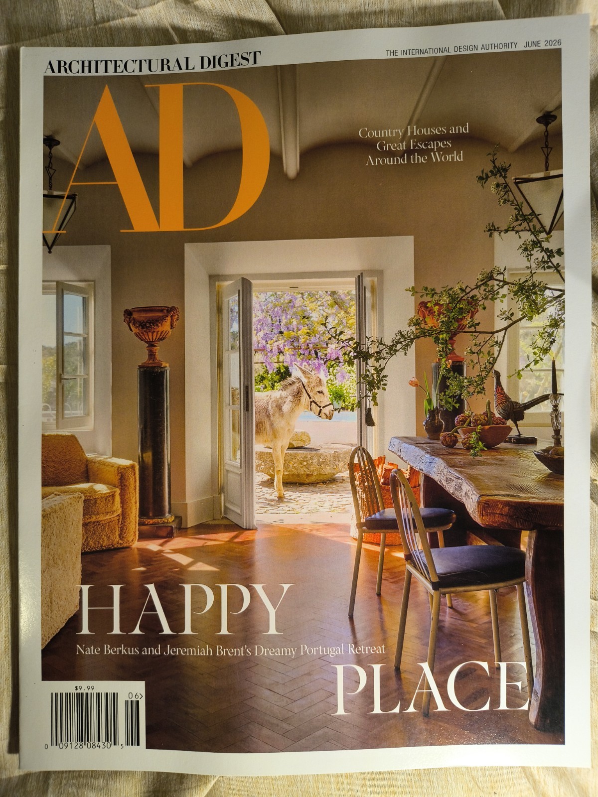 Architectural Digest Magazine June 2026 NEW Nate Berkus Jeremiah Brent Portugal