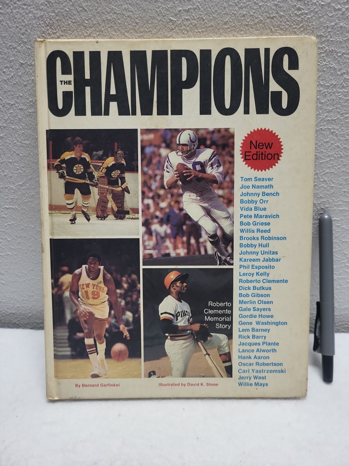 1973 The Champions by Bernard Garfinkel; Sports: Namath Hull Abdul-Jabbar Unitas