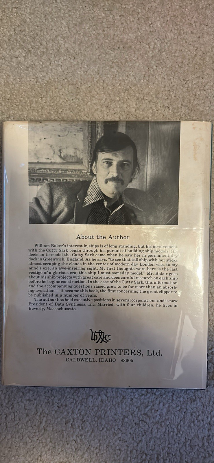 RUNNING HER EASTING DOWN- BY WILLIAM BAKER- HARDCOVER (1974)