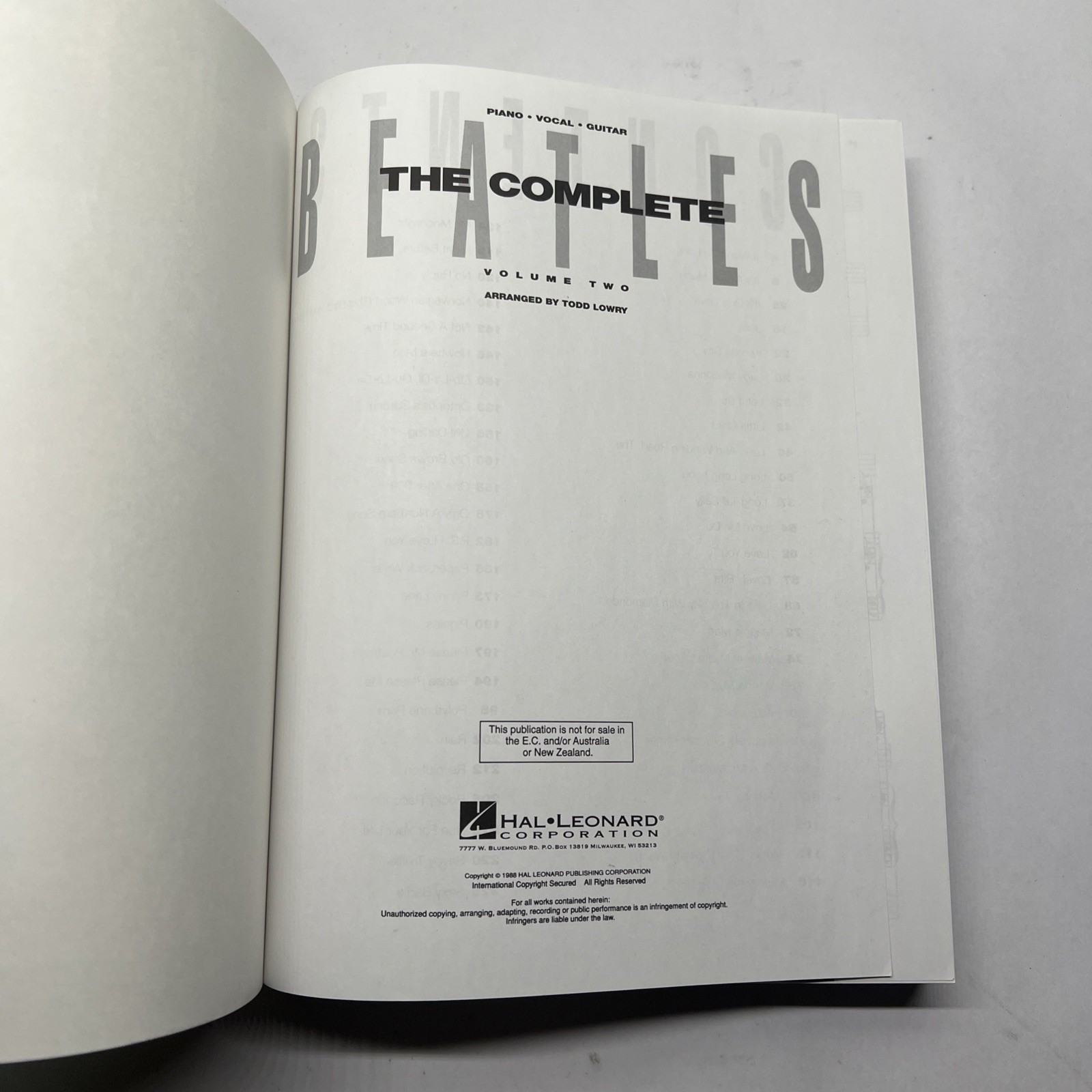 The Complete Beatles Volumes One And Two 1 & 2 Gift Pack Artist