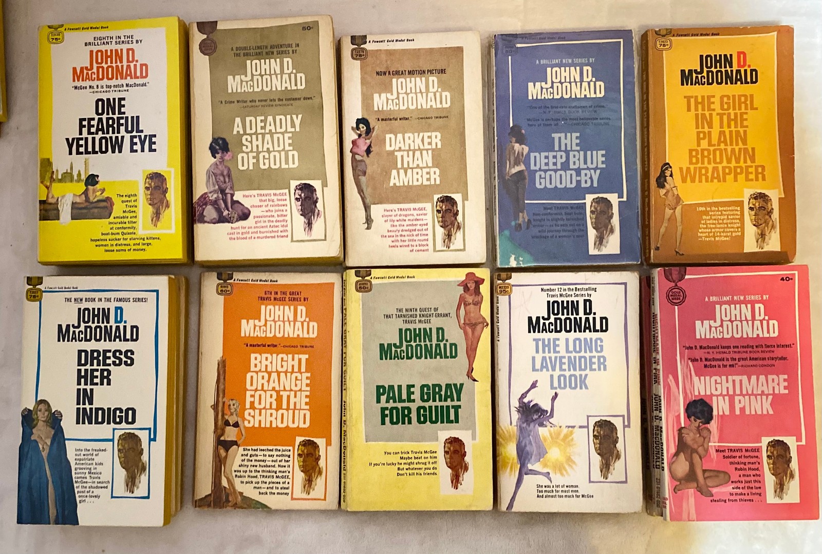Travis McGee JOHN D MACDONALD BUY AS MANY GD/VG LOW $ PB GET Flat $4.75 Ship #N5