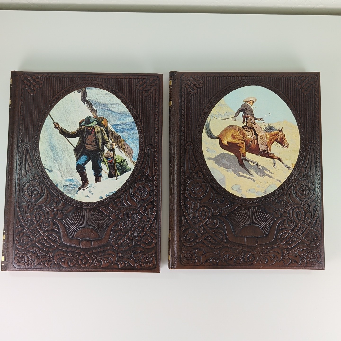 Time Life The Old West Series Lot Set 8 Books Hardcover Leatherette Vtg History