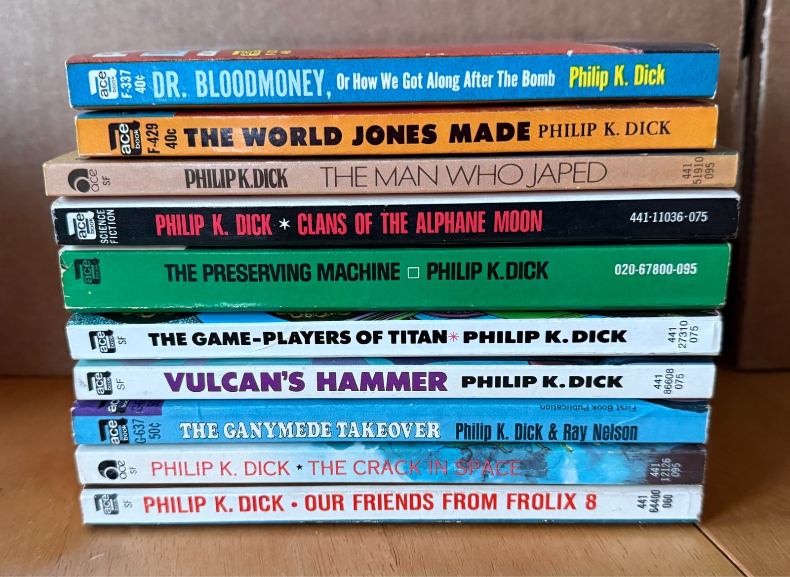 Philip K. Dick (lot of 10) ACE vintage paperbacks