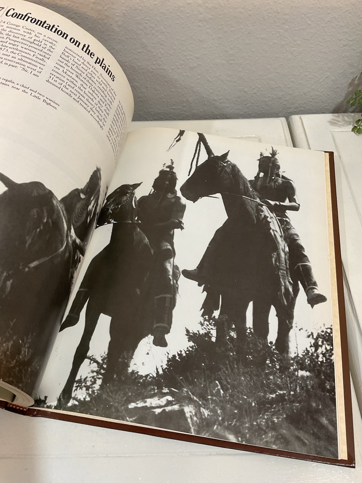 Vtg 6th Print 1981 The Old West The Indians Leather Hardcover Time Life Books