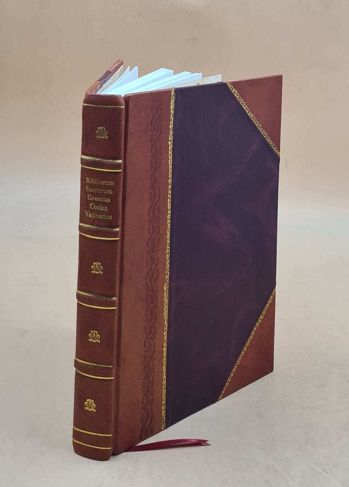 Bibliorum sacrorum graecus Codex Vaticanus [LEATHER BOUND] by Anonymous