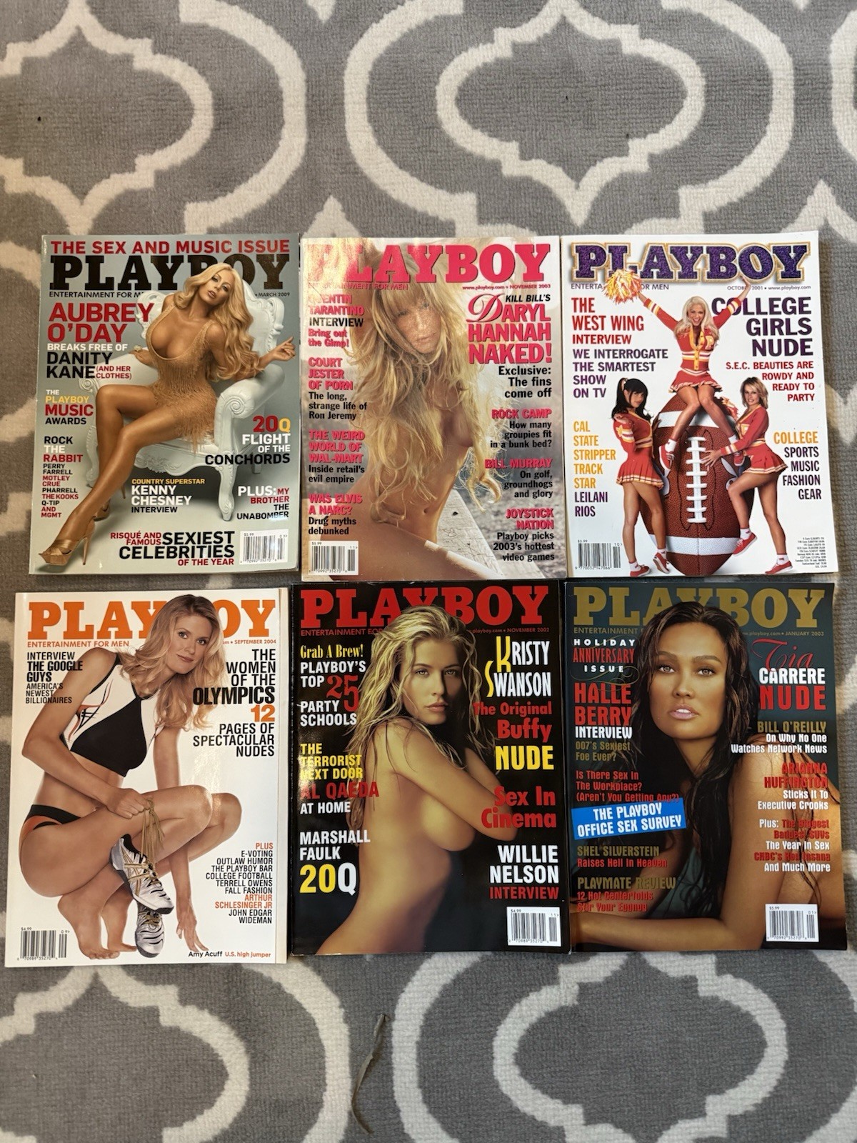 Playboy Magazine Lot Of 6
