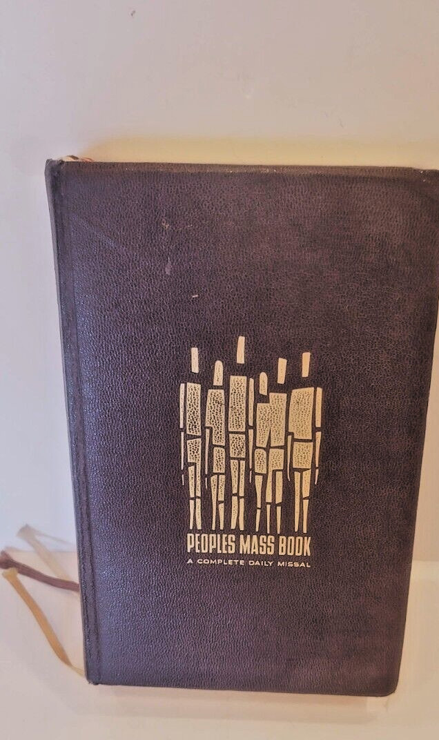 Peoples Mass Book 1966 VG+ Hardcover 624 Pages World Library of Sacred Music
