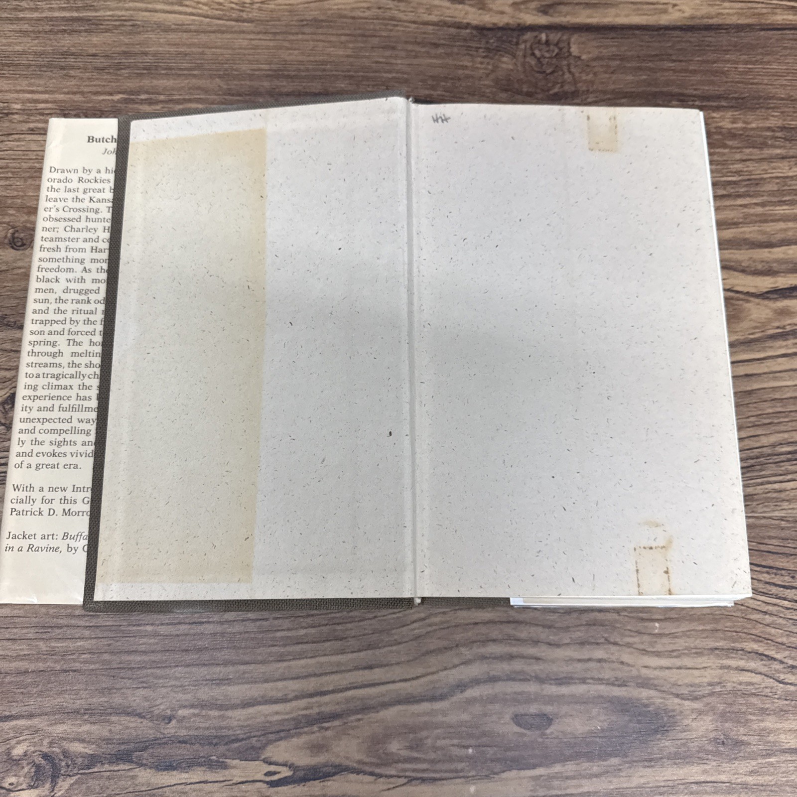 Butcher’s Crossing by John Williams ~ Gregg 1978 First Printing EX-LIB WATER DMG
