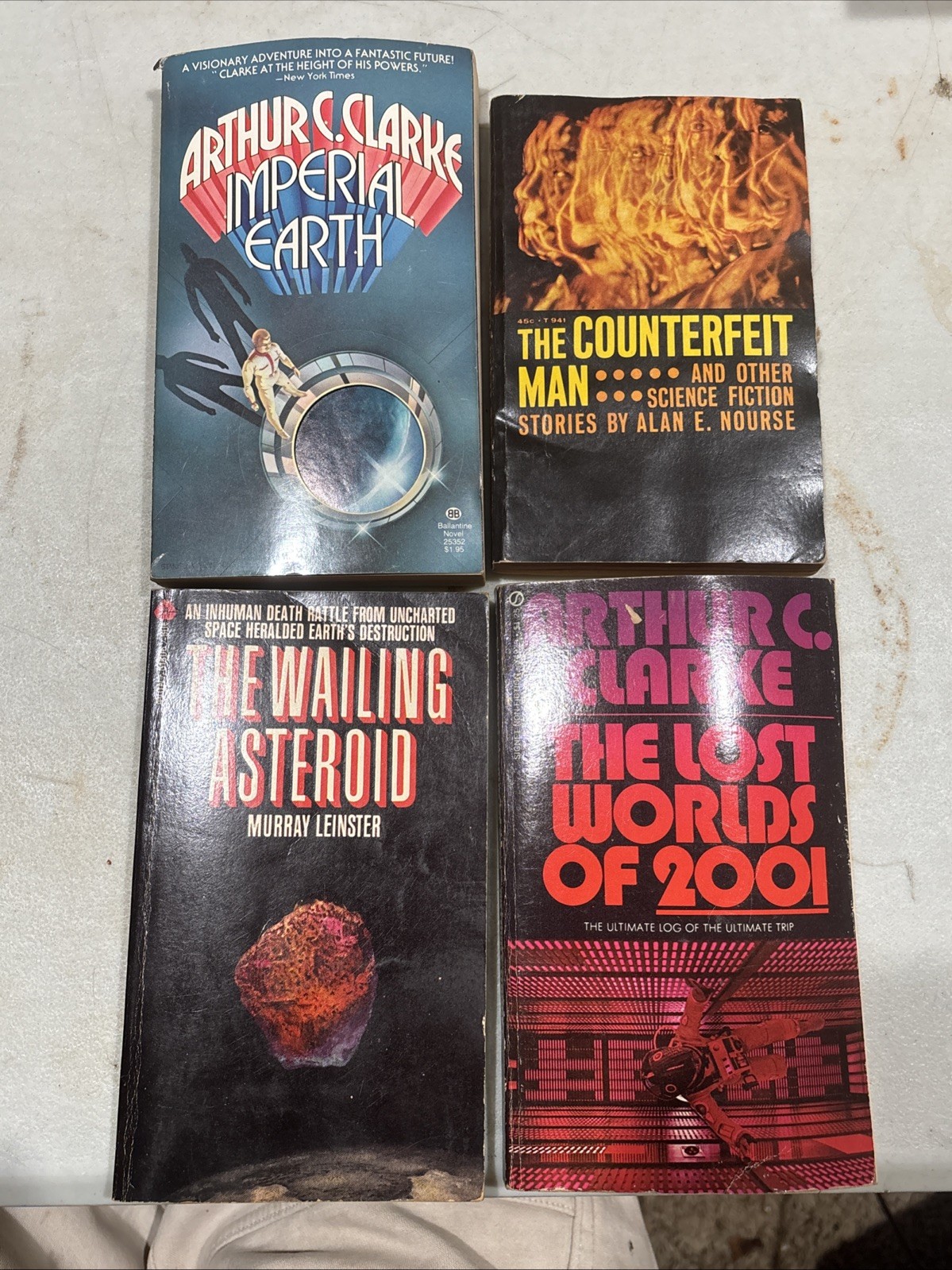 Lot of 21 Vintage Sci-Fi Paperbacks 1970s Space Fantasy Books Star Trek Book Lot