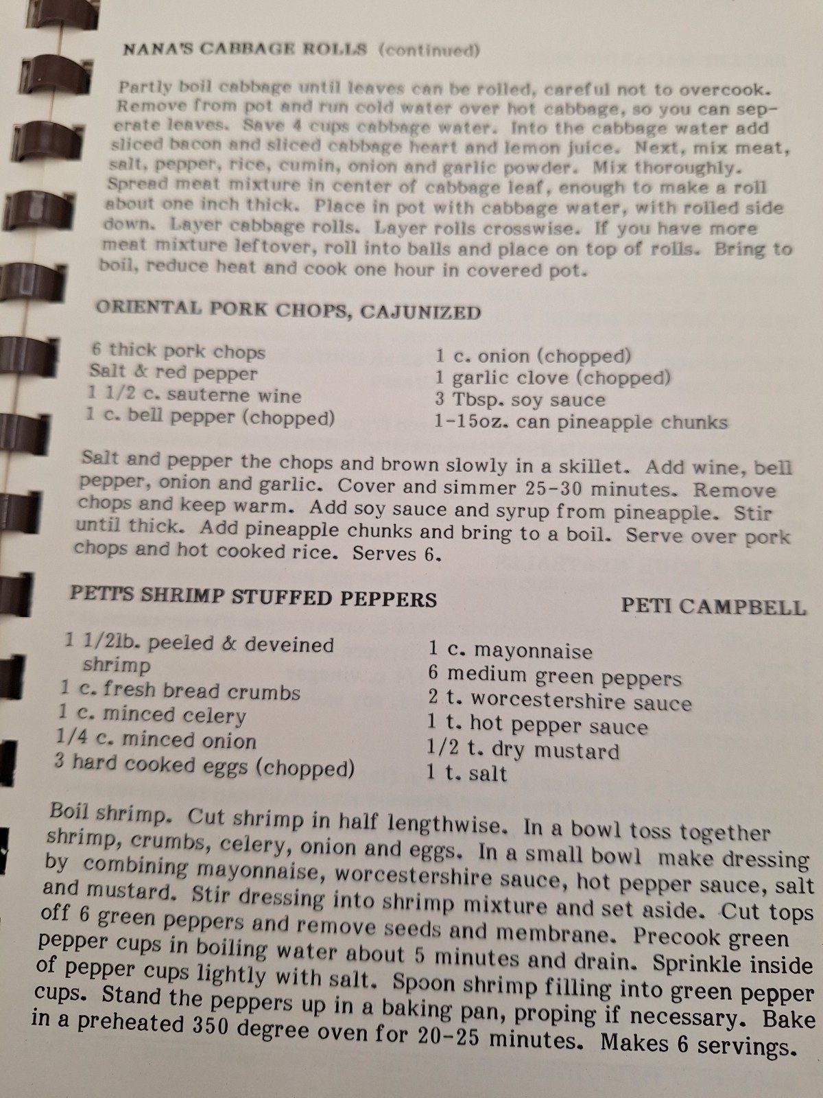 Crosby American Legion Auxiliary Unit #658 ~ Home Town Recipes ~ Crosby, TX