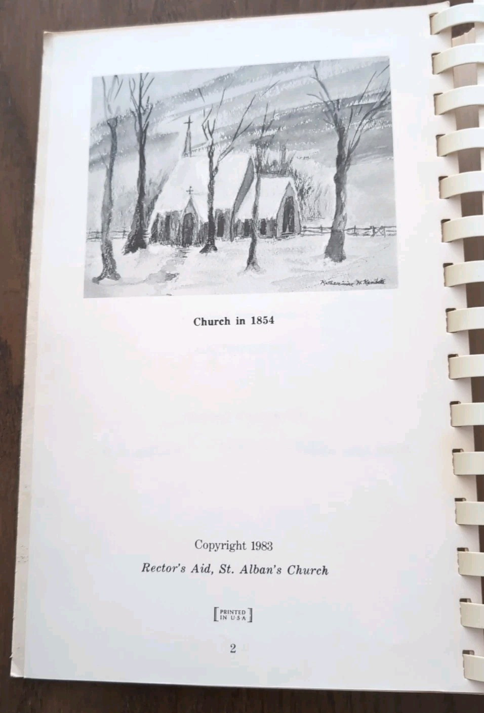 St. Alban’s Cook Book Spiral Bound 1983 Mount Saint Alban Washington DC