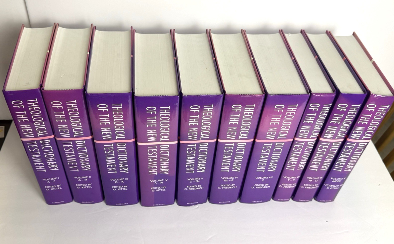 Theological Dictionary of the New Testament Complete 10 Volume Set HB Kittel