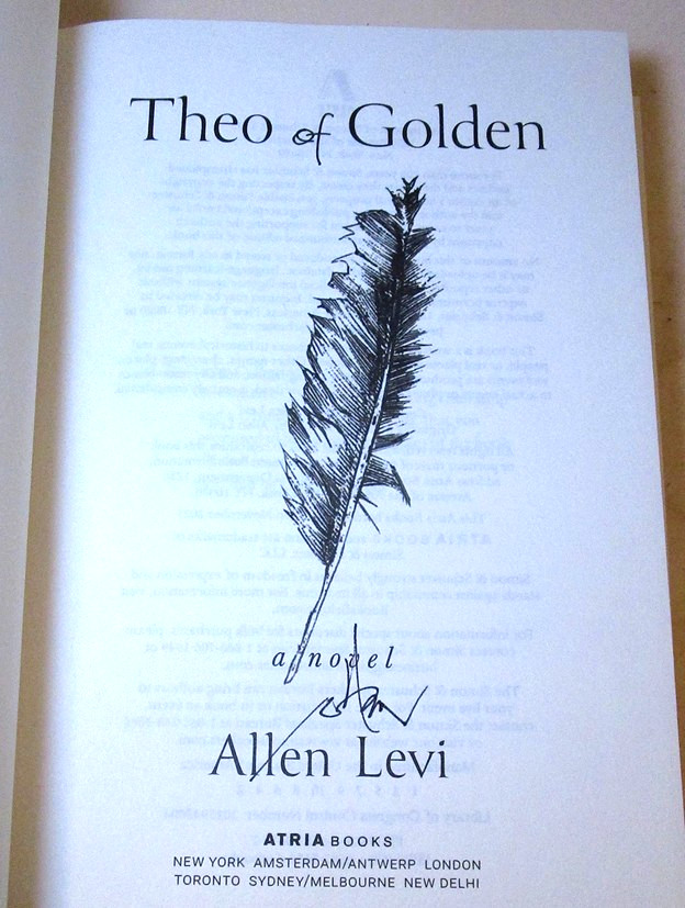 SIGNED, Theo of Golden, Allen Levi, Signed on Title Page, 3rd Printing, New