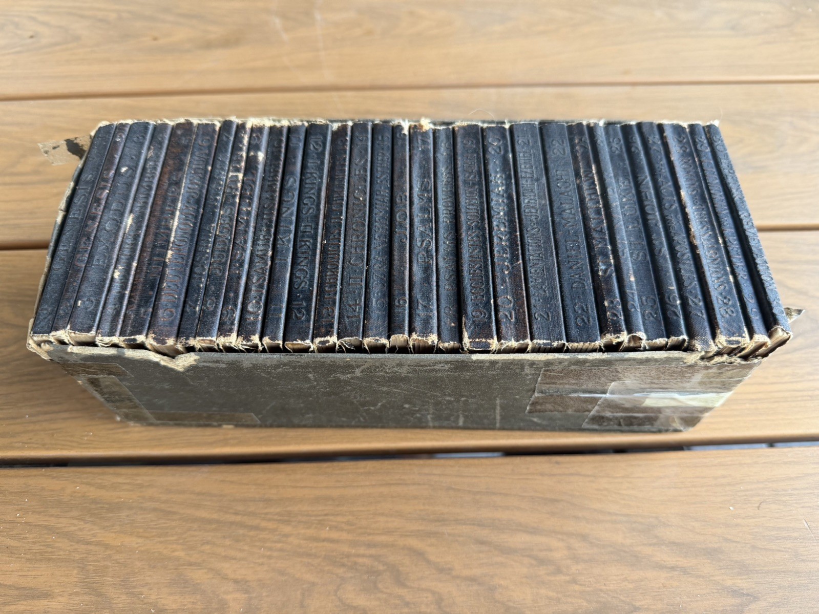 Little Leather Library 30 Volume Holy Bible Set Antique Miniature Books 1920s