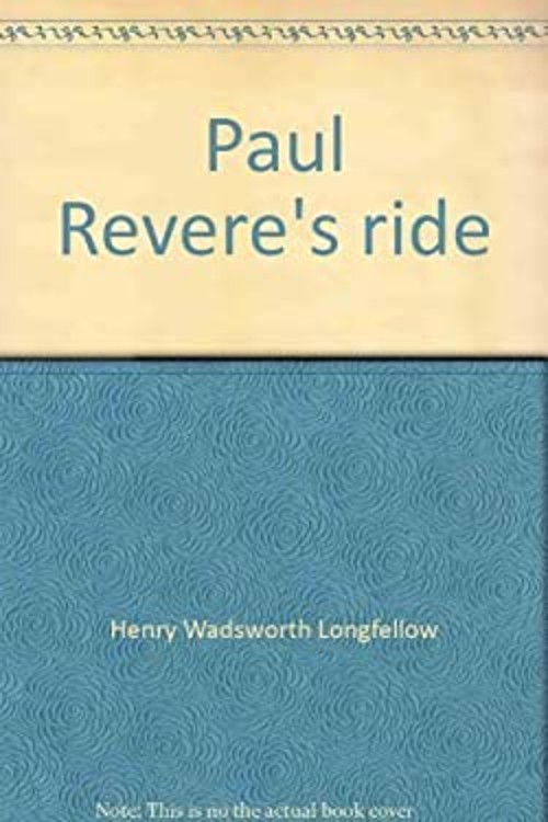 Paul Revere’s ride Paperback Henry Longfellow