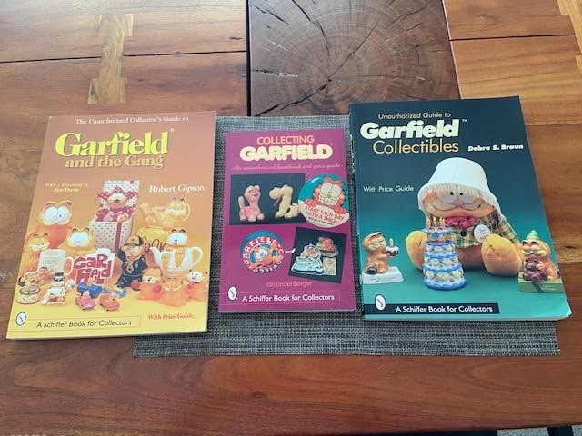 3 books Schiffer Garfield Collectibles Price Guide Paperback Illustrated