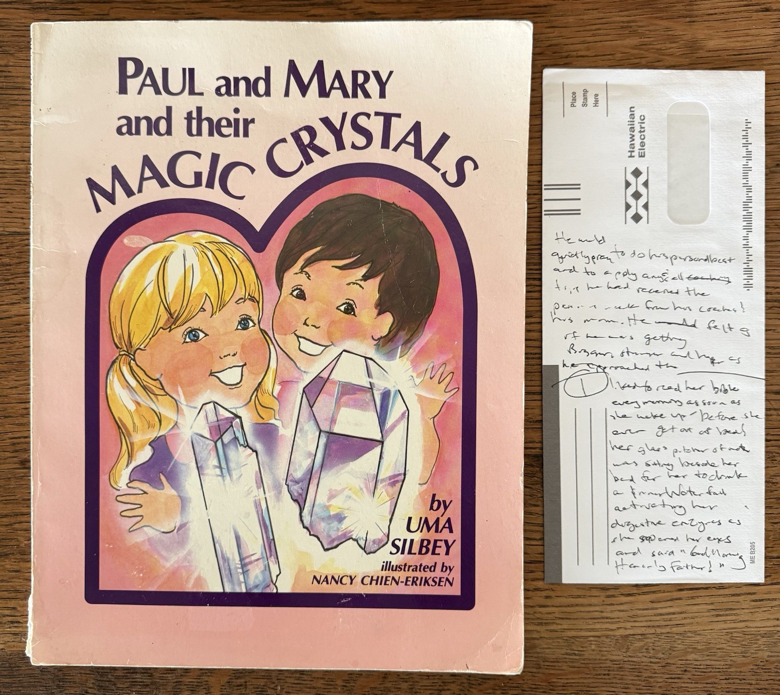 RARE 1988 OUT OF PRINT Paul and Mary and their Magic Crystals by UMA SILBEY