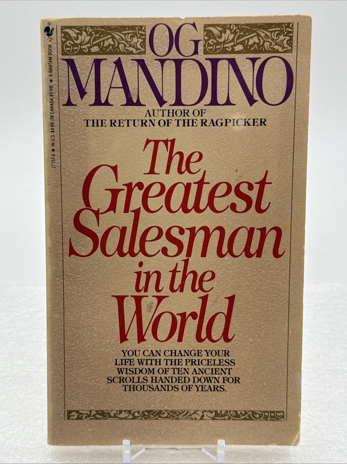The Greatest Salesman in the World, Paperback 1985 OG Mandino 111 Pages