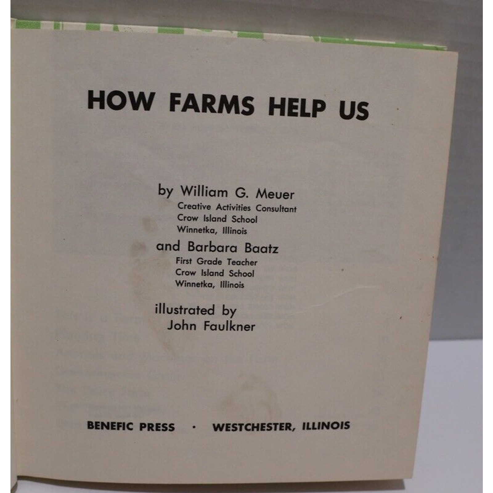 Benefic Press How Series Books Lot Of 3 Families Farm Map Vintage 1960s