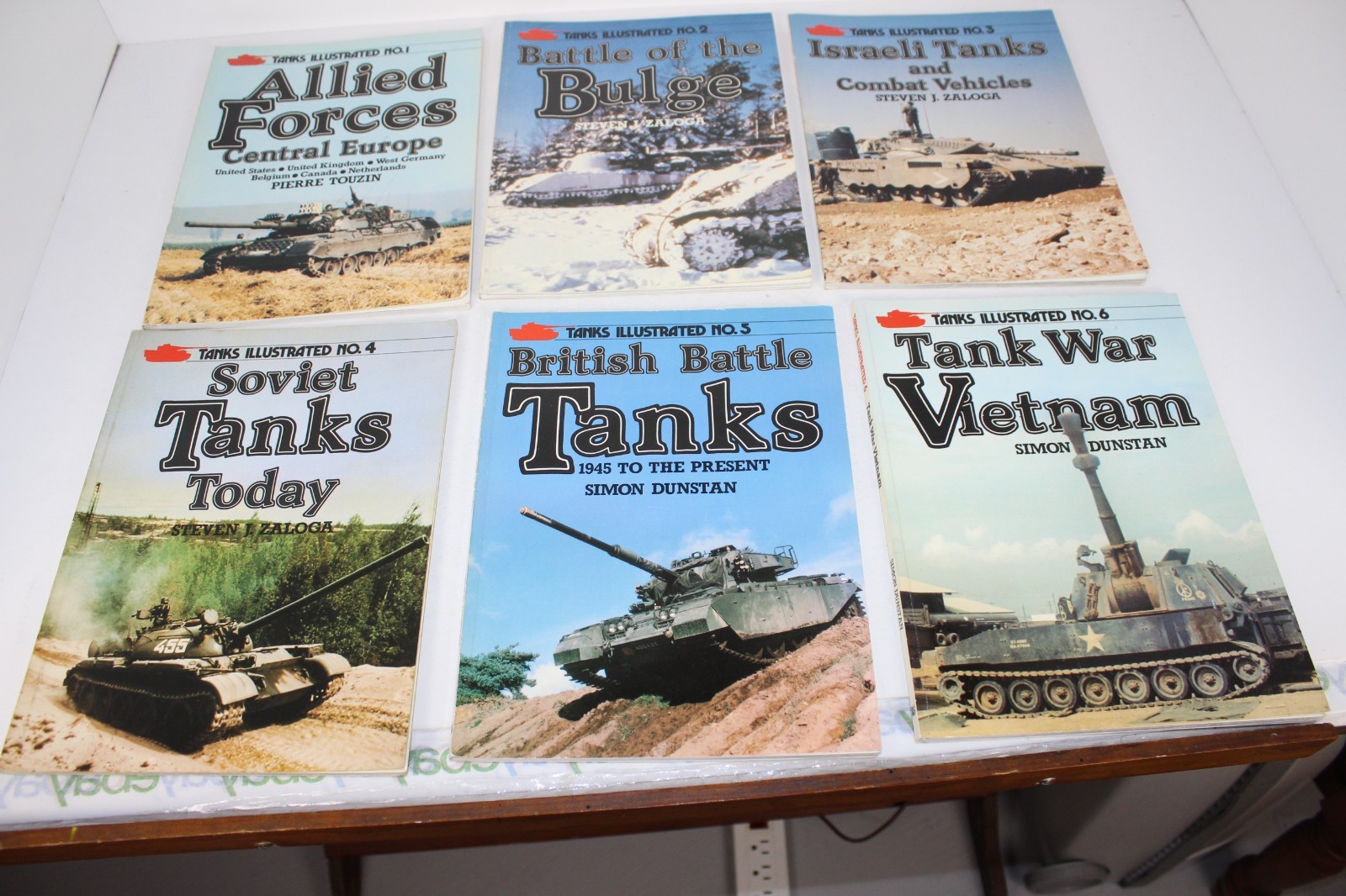 Lot of 6 Tanks Illustrated Arms and Armour Press – Nos. 1, 2, 3, 4, 5, 6 LN