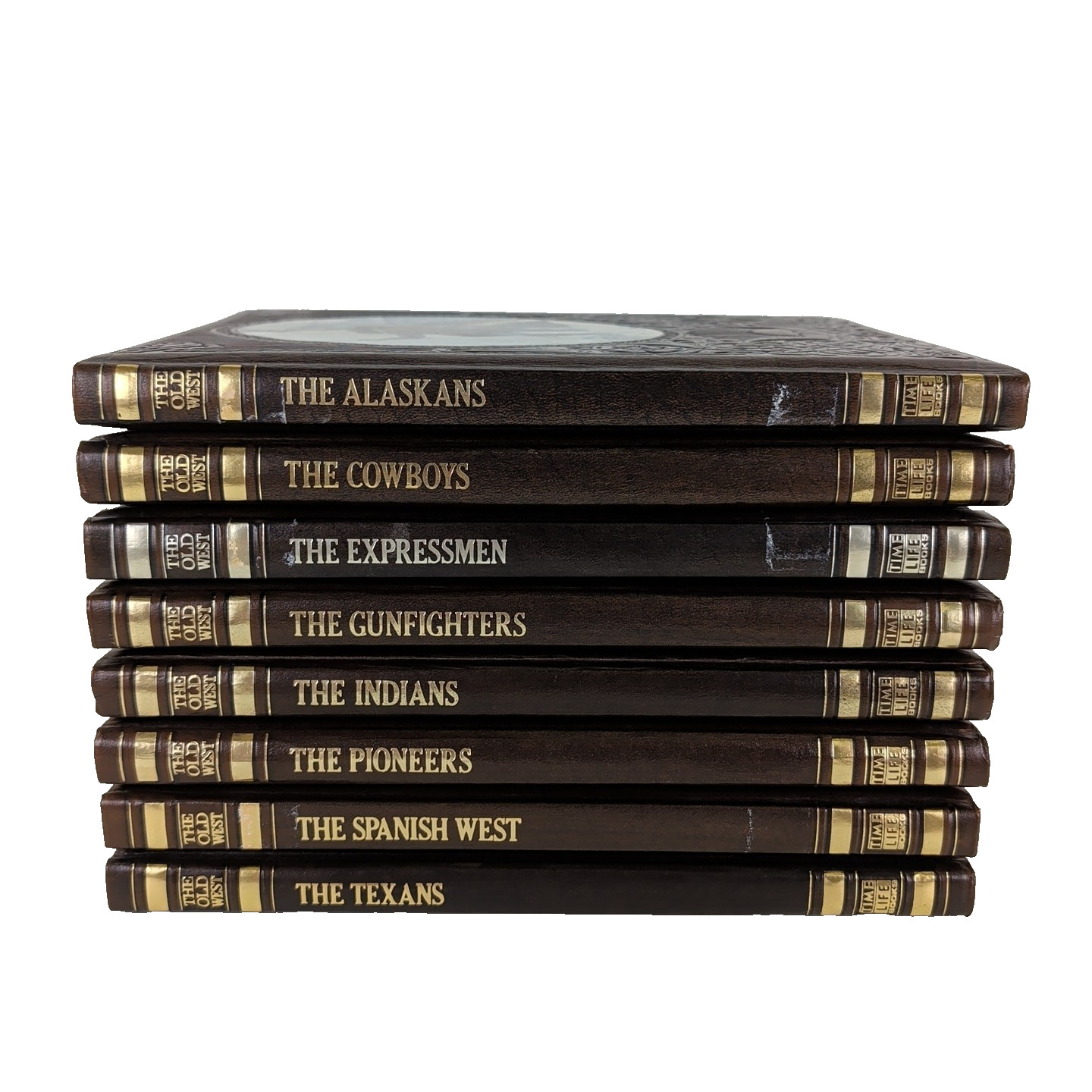Time Life The Old West Series Lot Set 8 Books Hardcover Leatherette Vtg History