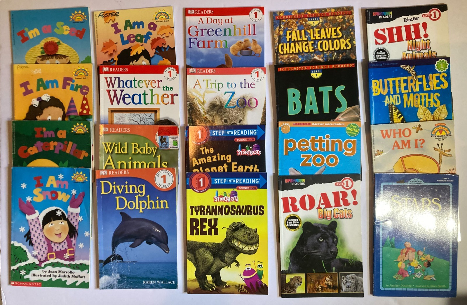 Lot HELLO READER Level 1 STEP INTO READING Science ANIMALS Scholastic Lot of 20