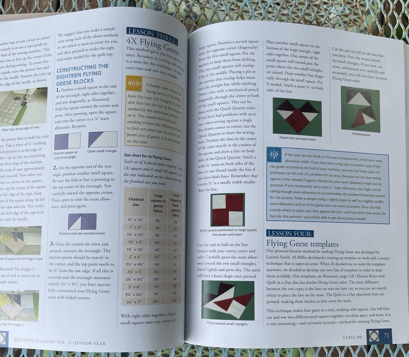 Quilter’s Academy Vol 1 2 3 Hargrave Quiltmaking Quilting Quilt Teach