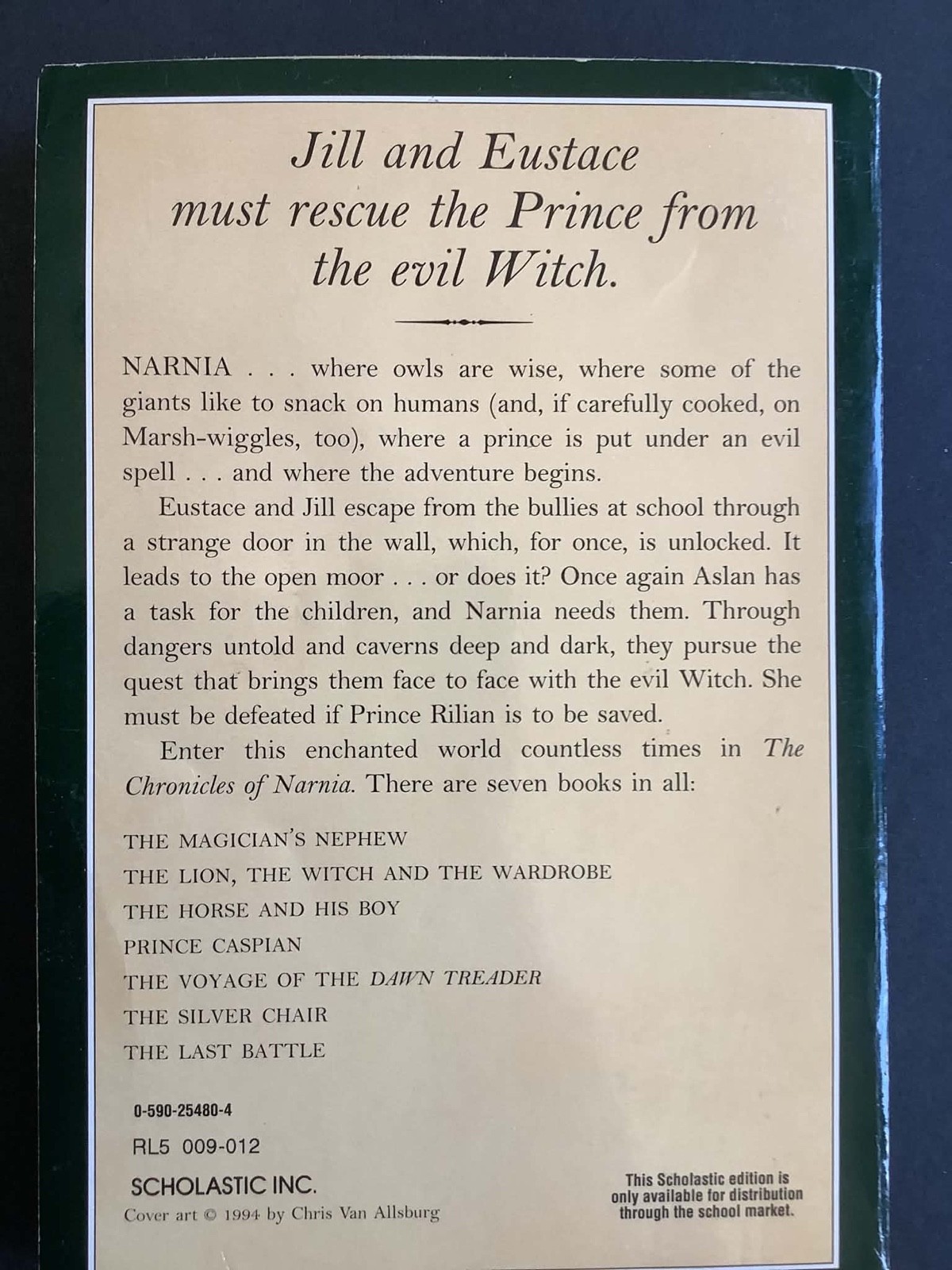 C.S. Lewis The Chronicals of Narnia 7 Book Collection Scholastic Paperback