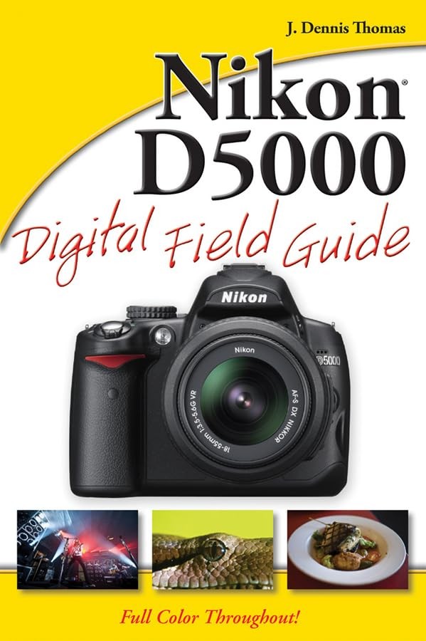 Nikon D5000 Digital Field Guide – paperback Thomas, J. Dennis