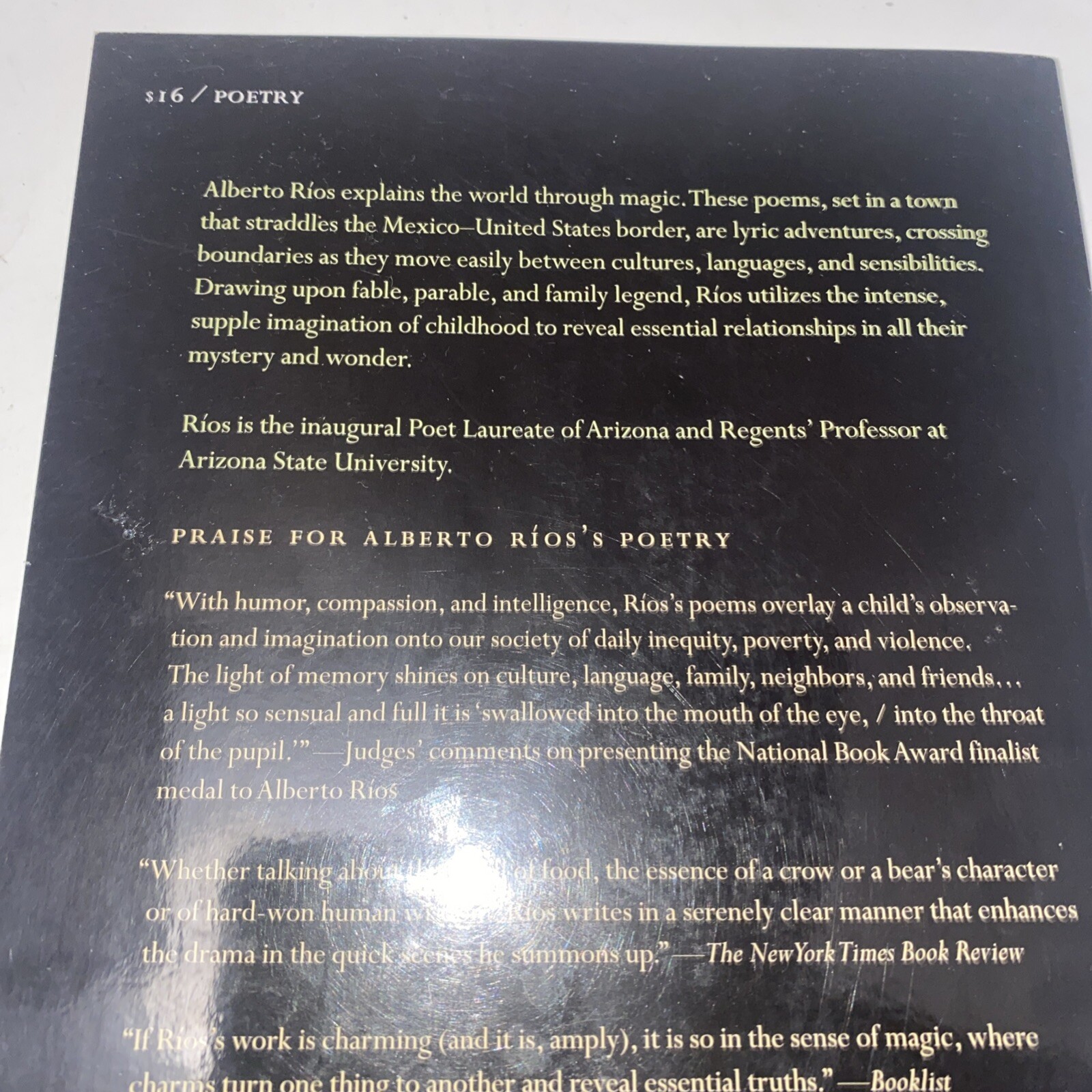 The Smallest Muscle in the Human Body Alberto Rios Poetry Book PB Copper Canyon